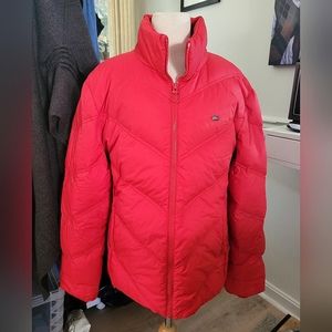 Lacoste Red Puffer Jacket